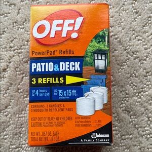 OFF! Patio & Deck Powerpad Refills Lamps & Lantern 3 Refills